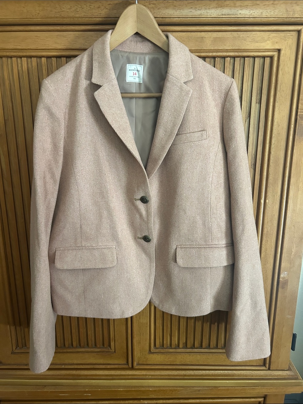 GAP Women's Blush Pink Tailored Blazer